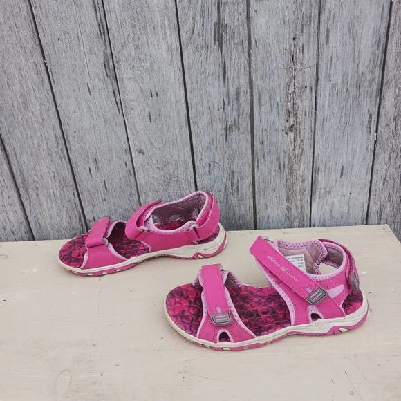 Eddie Bauer Girls 2M Sandals Cascade Hot Pink & Purple Adjustable Hook and Loop‎ - Picture 2 of 9